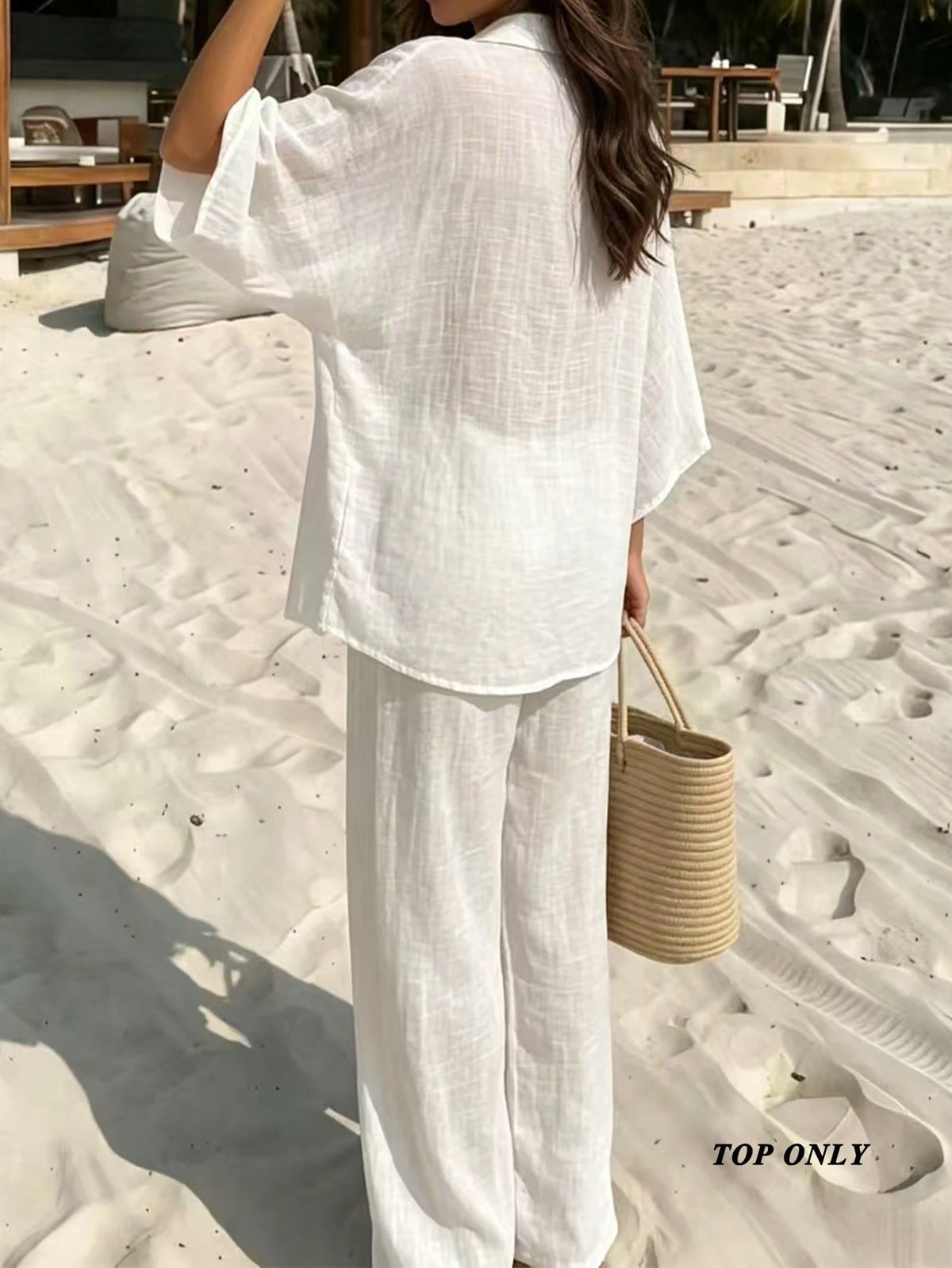 Swim Vcay 2026 New Solid Color Beach Cover-Up