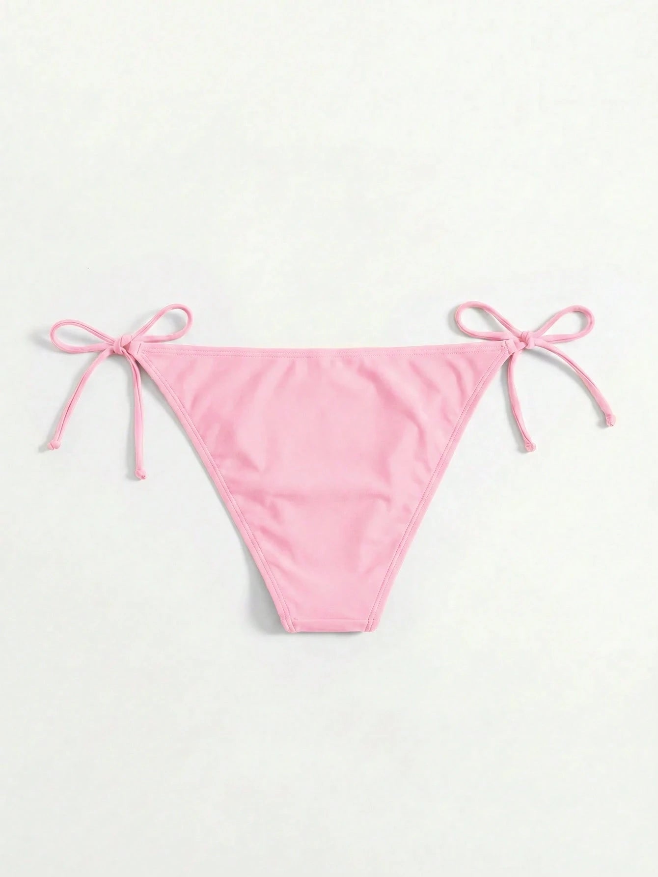 Swim Vcay Women's Solid Color Crisscross Knot Bikini Bottoms Beach Party Hot Pink Summer Sexy