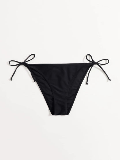 Swim Vcay Women's Solid Color Crisscross Knot Bikini Bottoms Beach Party Hot Pink Summer Sexy