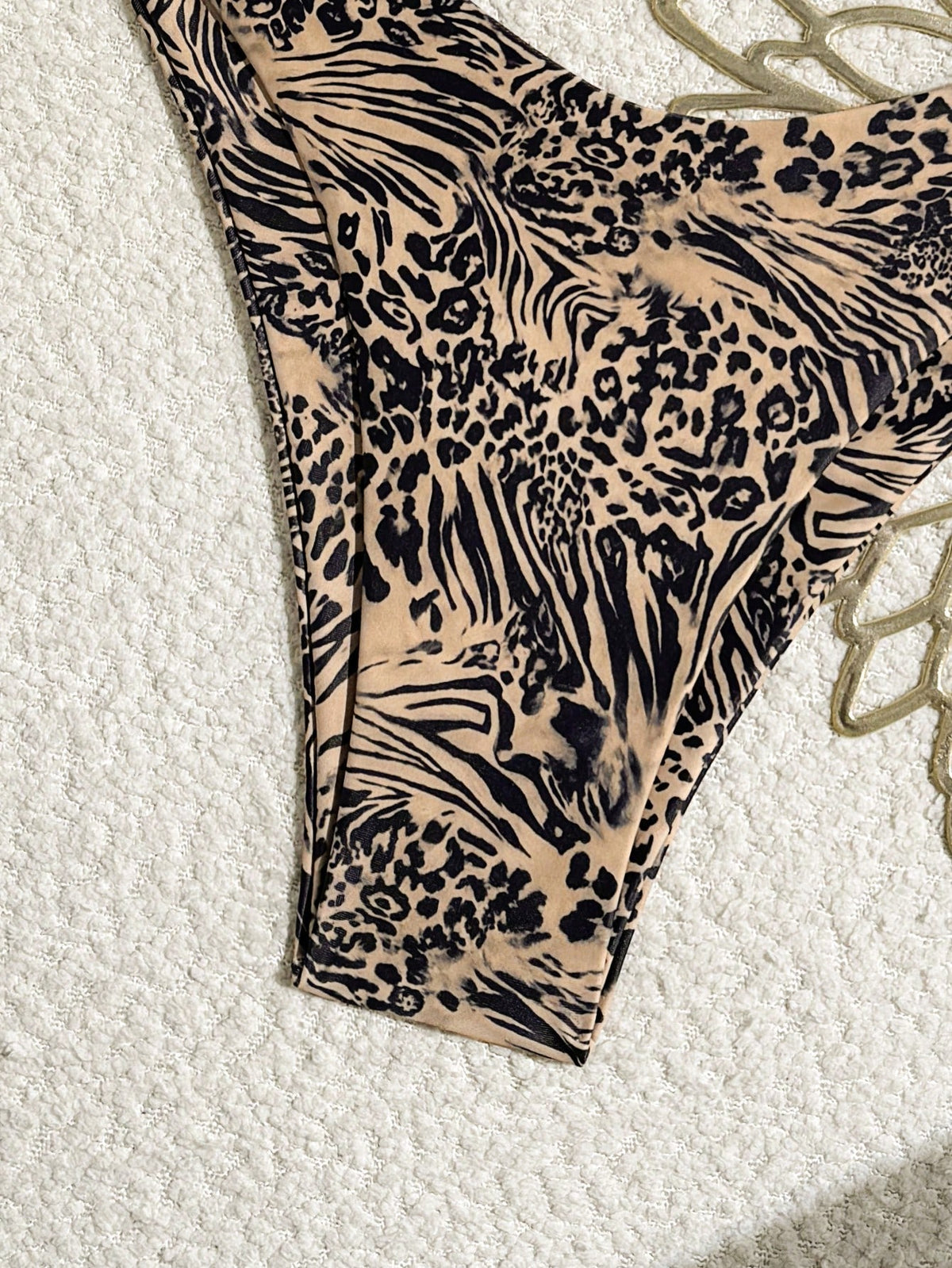 Swim Vcay Women's Summer Beach Leopard & Zebra Print Bikini Bottom