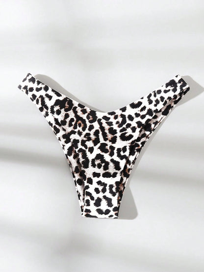 Swim Vcay Women's Summer Beach Leopard & Zebra Print Bikini Bottom