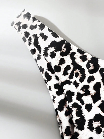 Swim Vcay Women's Summer Beach Leopard & Zebra Print Bikini Bottom