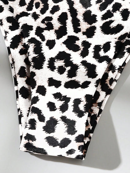 Swim Vcay Women's Summer Beach Leopard & Zebra Print Bikini Bottom