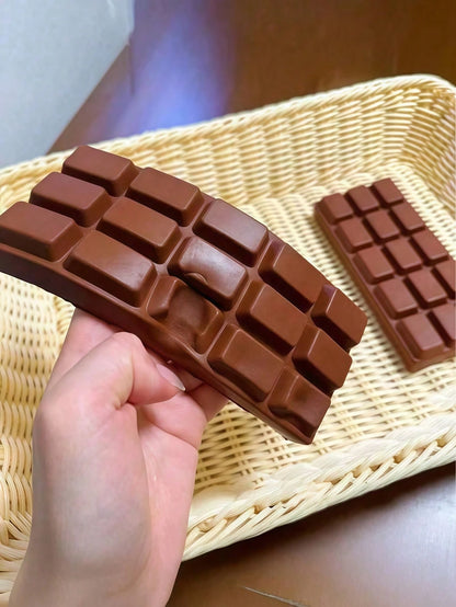 Tachimi 1pc Slow Rebound Chocolate Scented Squishy Toy, Realistic Food Sensory Stress Relief Toy, Suitable For Children, Cute Chocolate Collectible, Chocolate Squishy/Crispy Butter Squishy/Crispy Butt