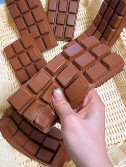 Tachimi 1pc Slow Rebound Chocolate Scented Squishy Toy, Realistic Food Sensory Stress Relief Toy, Suitable For Children, Cute Chocolate Collectible, Chocolate Squishy/Crispy Butter Squishy/Crispy Butt