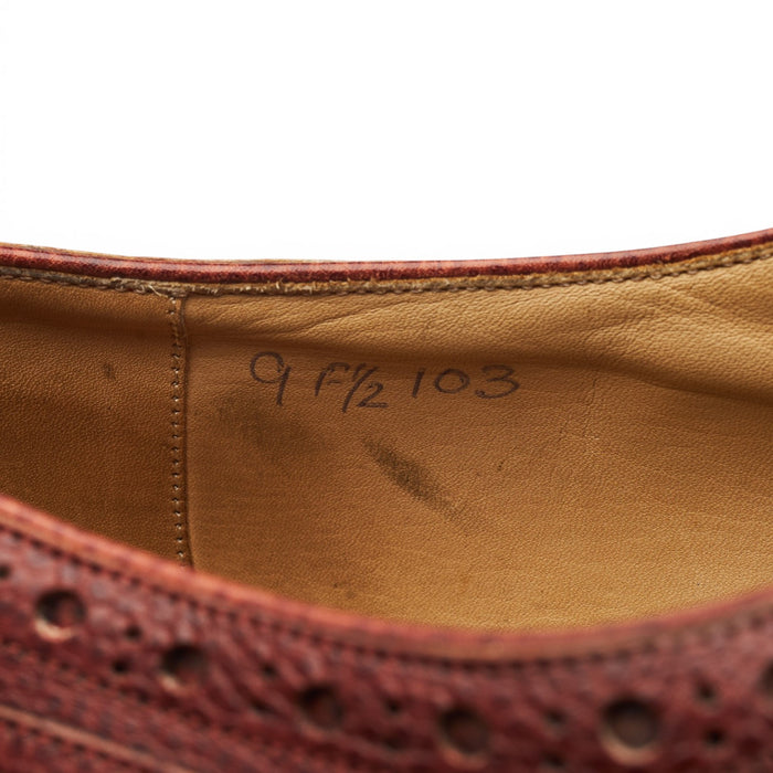 Tan Brown Grain Leather UK 9 F