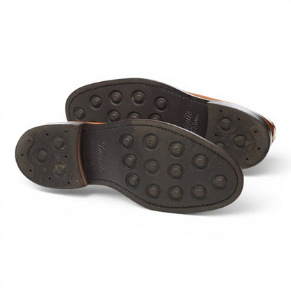 Tan Brown Leather Derby Brogues UK 7 F