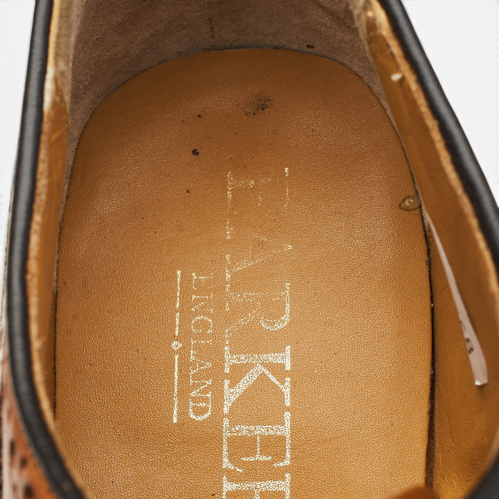 Tan Brown Leather Derby Brogues UK 7 F
