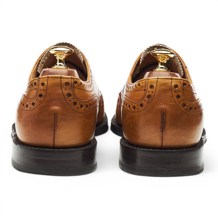 Tan Brown Leather Oxford Brogues UK 10 G