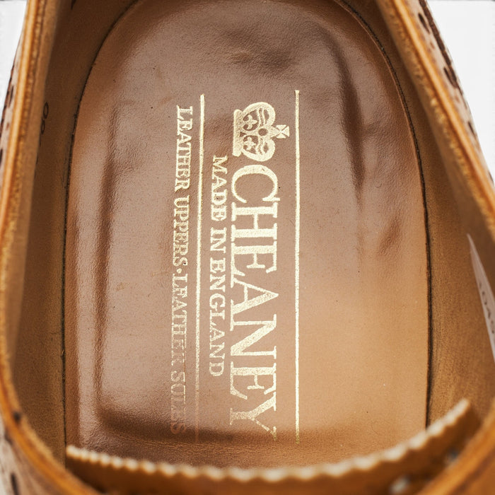 Tan Brown Leather Oxford Brogues UK 10 G