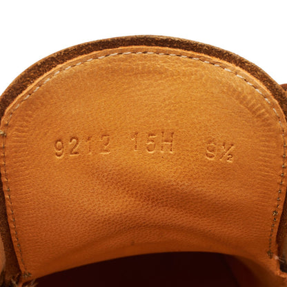 Tan Brown Leather Plain Toe Derby UK 9.5