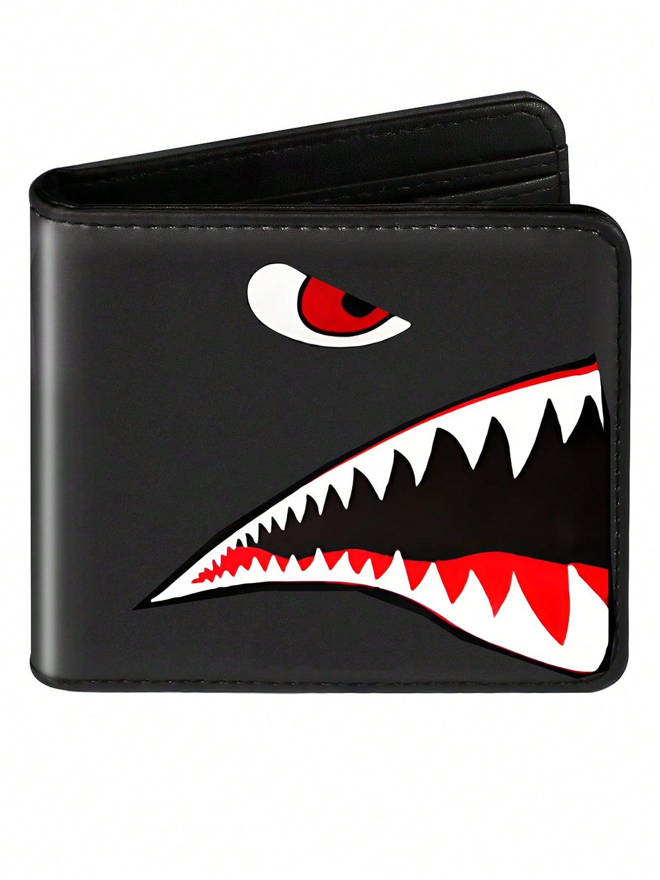 Teen Boys Cool Wallet Funny Wallets Men's Short Wallet Money Clip Pu Leather Horizontal Wallet Coin Purse Credit Id Card Cash Holder Black Blocking Cute Kawaii Aesthetic Wallets With Coin Pocket Id Wi