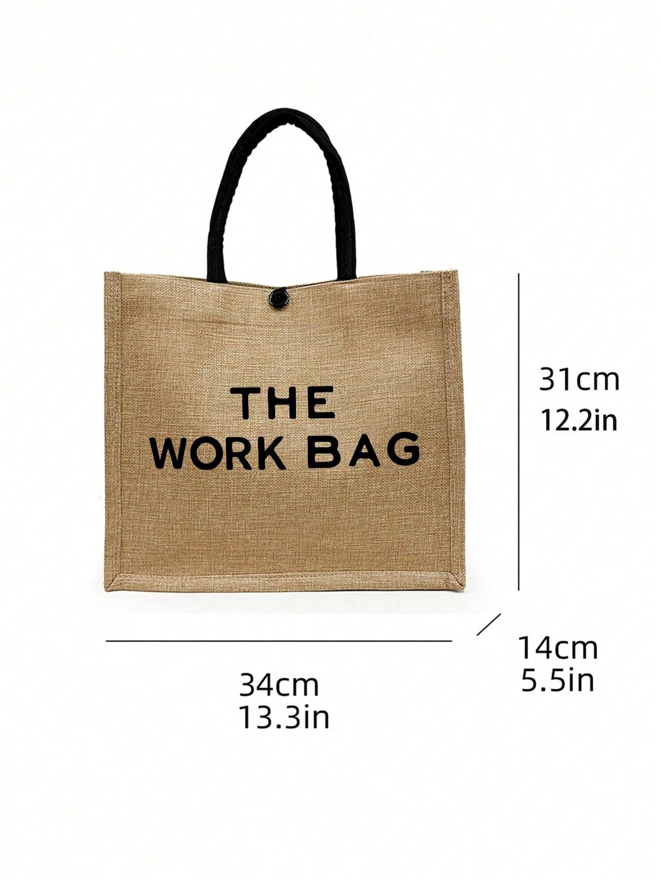 THE WOEK BAG Patterned Tote Bag And Cosmetic Bag Set, Large Capacity Women's Fashion Canvas Zipper Handbag- Reusable Shopping Bag And Cosmetic Bag, Wallet, Personalized Wedding Bridesmaid Gift Bag, T