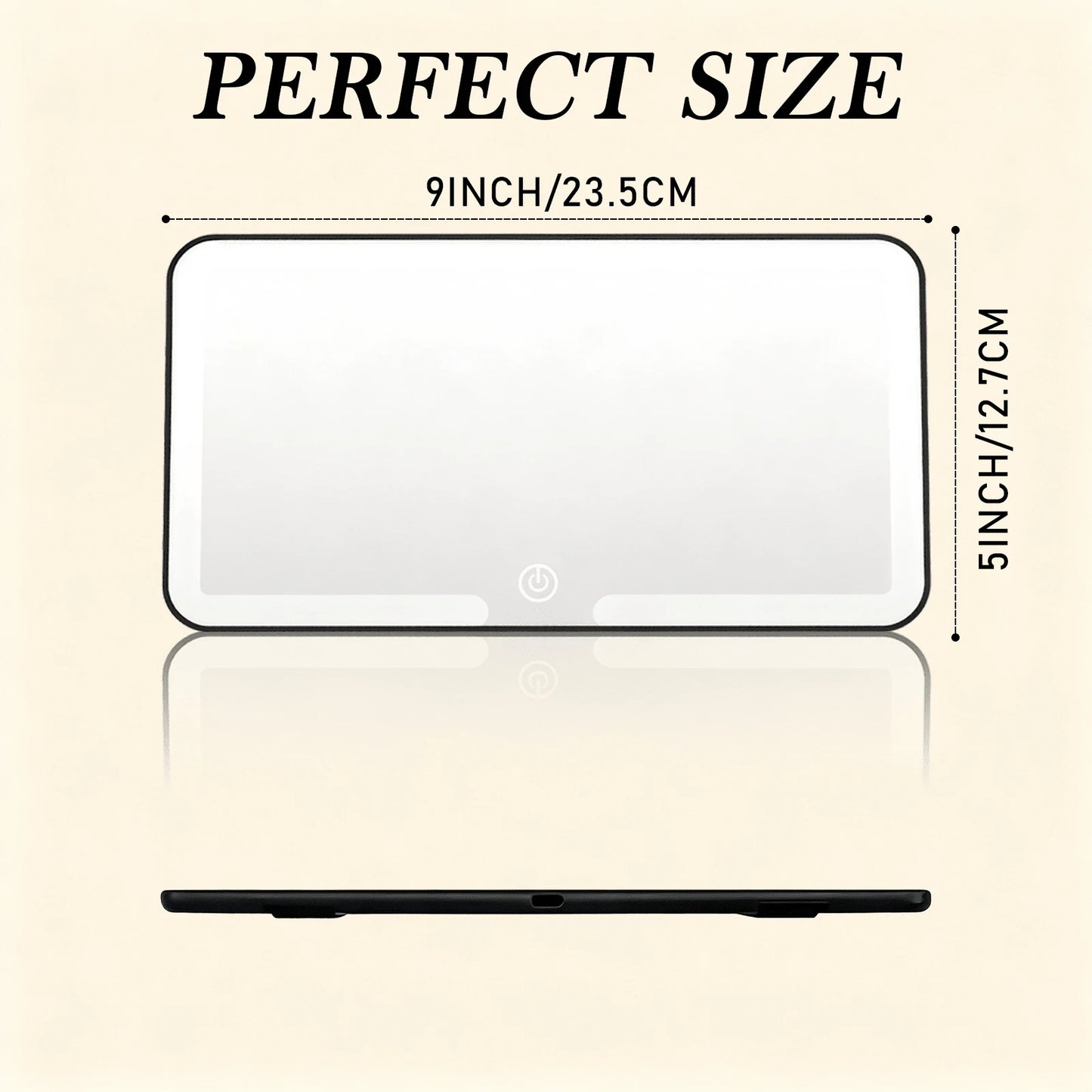 This Black-Framed Sun Visor Features Touchscreen-Adjustable Light Brightness, USB Charging, And Two Light Modes: Yellow And White. It Is Suitable For Installation On Most Car Sun Visors And For Everyd