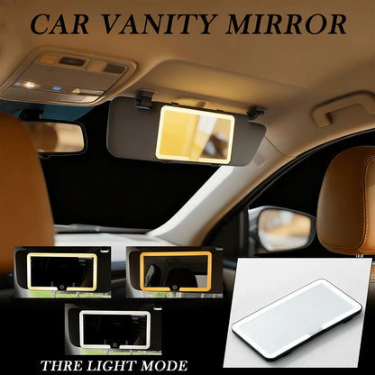 This Black-Framed Sun Visor Features Touchscreen-Adjustable Light Brightness, USB Charging, And Two Light Modes: Yellow And White. It Is Suitable For Installation On Most Car Sun Visors And For Everyd