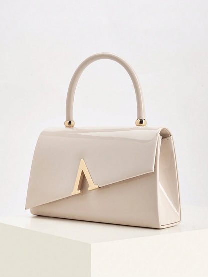 This Charming And Understated Luxury Solid Color Mirror PU Leather Clutch Bag Is Lightweight And Portable, Making It An Ideal Choice For Teenagers, Women, College Students, Young Professionals And Whi