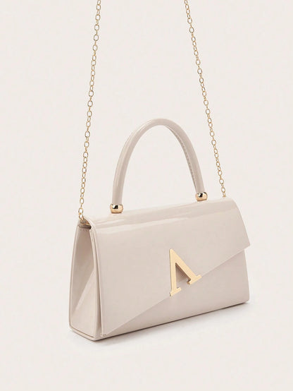 This Charming And Understated Luxury Solid Color Mirror PU Leather Clutch Bag Is Lightweight And Portable, Making It An Ideal Choice For Teenagers, Women, College Students, Young Professionals And Whi