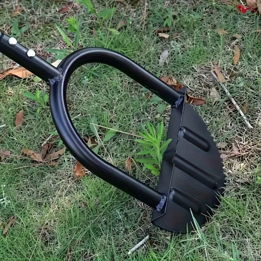 This Ergonomic Manual Lawn Edger Is A Single Piece Garden Tool Designed With A Half-Moon Saw-Tooth Shape. It Features A Long Handle, Making It Perfect For Landscaping Along Sidewalks, Driveways, And F