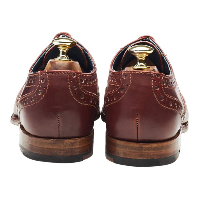 'Thompson' Brown Leather Derby Brogues UK 7.5 G