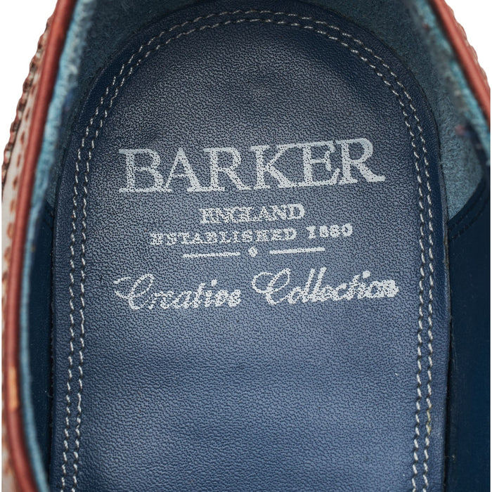 'Thompson' Brown Leather Derby Brogues UK 7.5 G