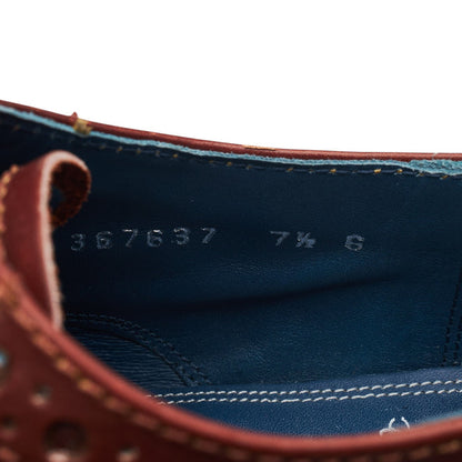 'Thompson' Brown Leather Derby Brogues UK 7.5 G