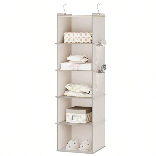 Tiered Hanging Storage Bags: 5-Tier Storage For Clothes, Hats, Pants, And Shoes