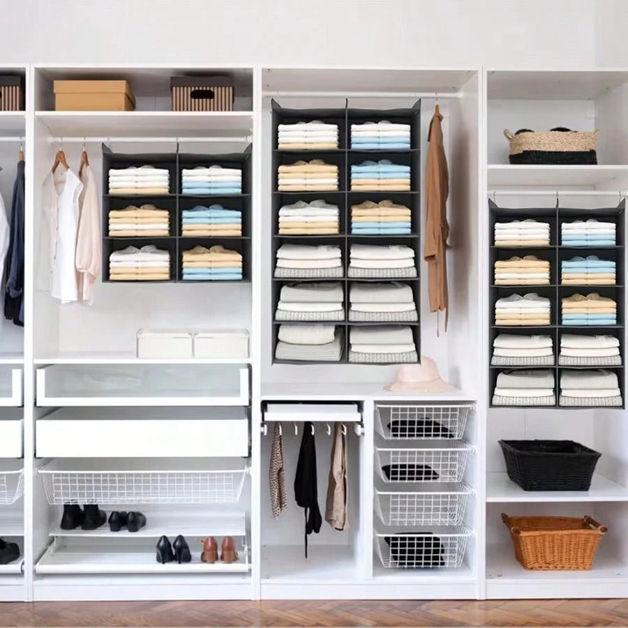 Tiered Hanging Storage Bags: 5-Tier Storage For Clothes, Hats, Pants, And Shoes