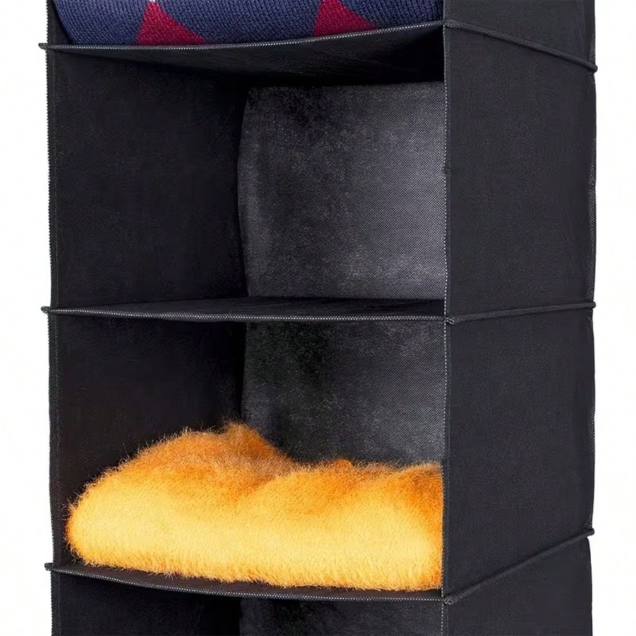 Tiered Hanging Storage Bags: 5-Tier Storage For Clothes, Hats, Pants, And Shoes