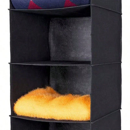 Tiered Hanging Storage Bags: 5-Tier Storage For Clothes, Hats, Pants, And Shoes