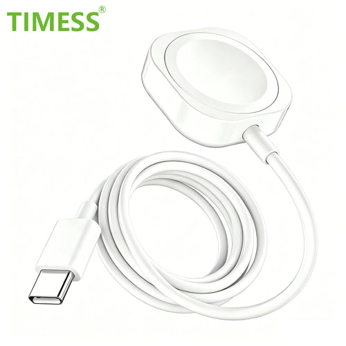 TIMESS-Fast Wireless Watch Charger, Compatible With Watch Series Ultra 10 9 8 7 SE, Smart Watch 6 5 4 3 2 1, USB Or TYPE C Charging Cable