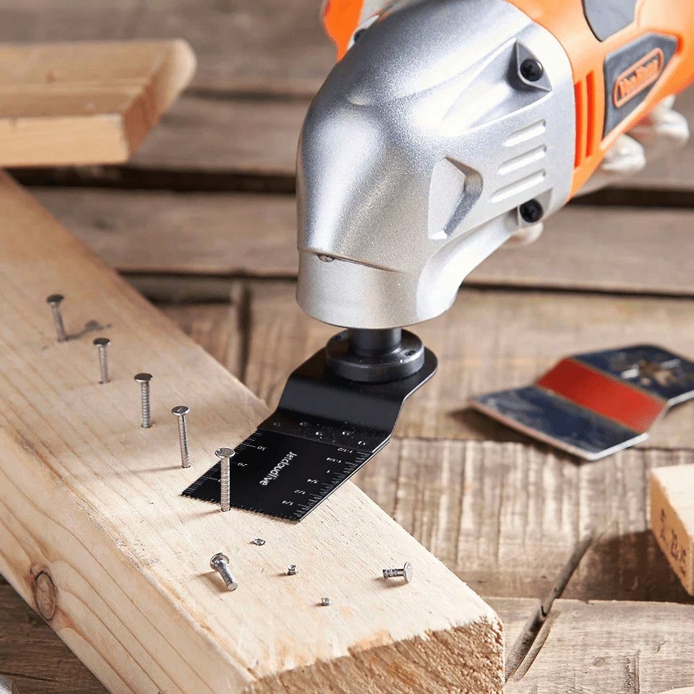 Titanium Oscillating Tool Blade, 18PCS Oscillating Saw Blades Metal Cutting Multi Tool Blades Kits Wood And Metal Nails Plastic
