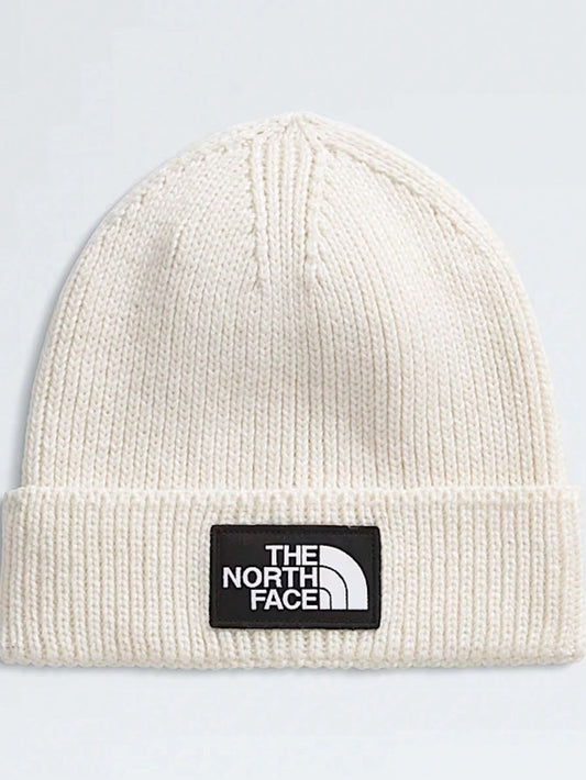 TNF Logo Box Cuffed Beanie – Ribbed Knit Winter Hat With Soft Stretch, Unisex Warm Outdoor Cap,3 Colors