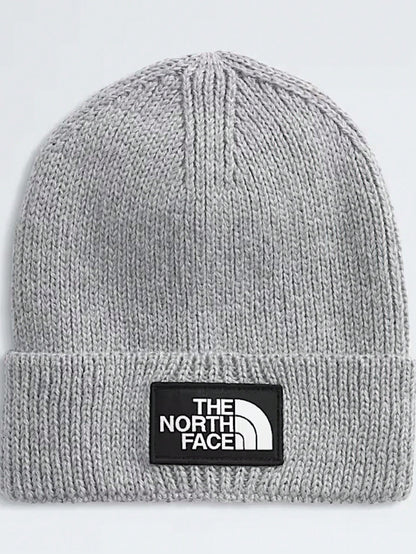 TNF Logo Box Cuffed Beanie – Ribbed Knit Winter Hat With Soft Stretch, Unisex Warm Outdoor Cap,3 Colors