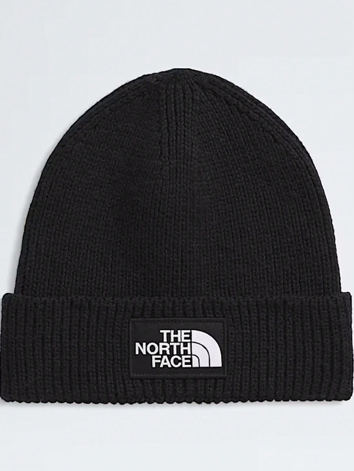 TNF Logo Box Cuffed Beanie – Ribbed Knit Winter Hat With Soft Stretch, Unisex Warm Outdoor Cap,3 Colors