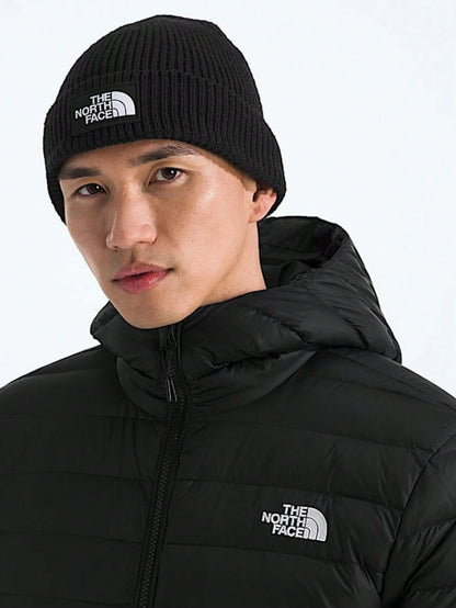TNF Logo Box Cuffed Beanie – Ribbed Knit Winter Hat With Soft Stretch, Unisex Warm Outdoor Cap,3 Colors