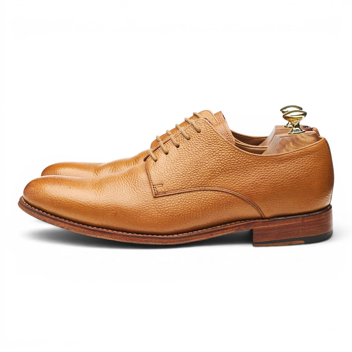 'Toby' Tan Brown Grain Leather Derby UK 7 F