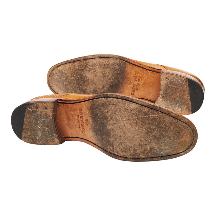 'Toby' Tan Brown Grain Leather Derby UK 7 F