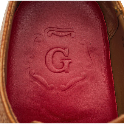 'Toby' Tan Brown Grain Leather Derby UK 7 F