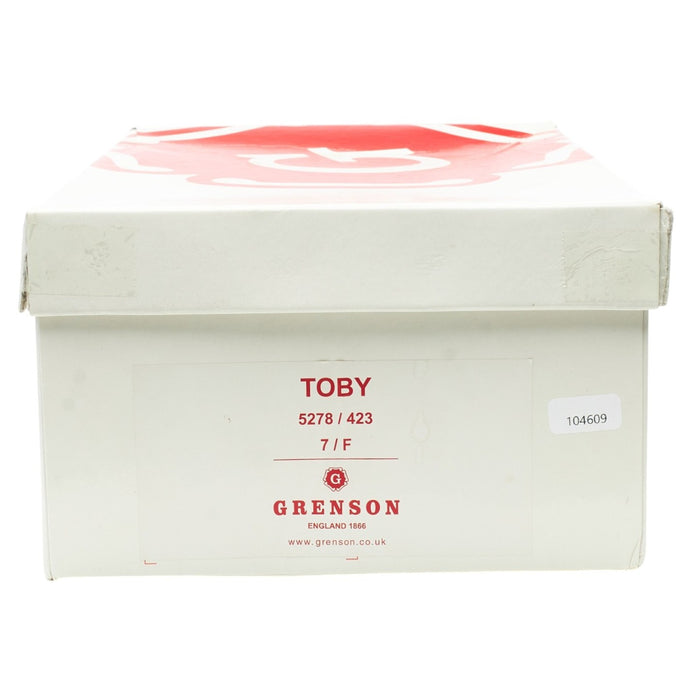 'Toby' Tan Brown Grain Leather Derby UK 7 F