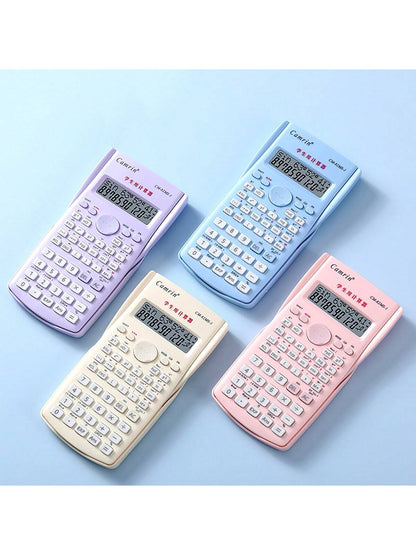 tonxiyuemu 1pc Color Function Calculator, Multi-Function Student Exam Scientific Calculator, Dual-Line Display Exam Calculator (Battery Not Included) 15.5cm*8cm