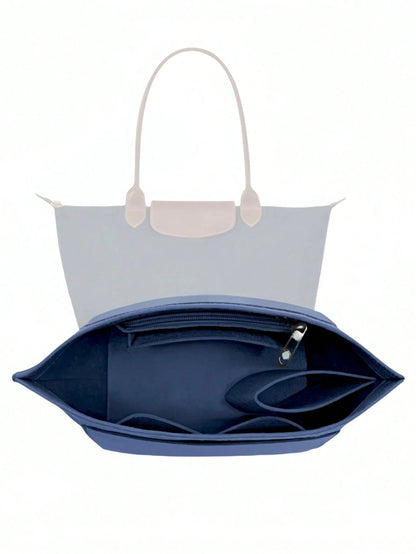 Tote Bag Organizer Insert, Felt Handbag Organizer With Multiple Pockets, Zipper Pouch, Bag In Bag