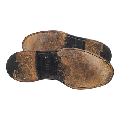 'Tough Times' Brown Leather Derby UK 10 F