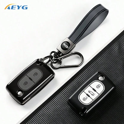 TPU Car Key FOB Case Cover For Peugeot 207 307 308 407 408 3008 5008 Citro En C2 C3 C4 C5 C6 C8