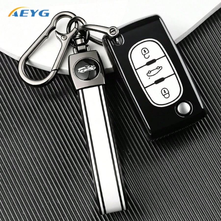 TPU Car Key FOB Case Cover For Peugeot 207 307 308 407 408 3008 5008 Citro En C2 C3 C4 C5 C6 C8