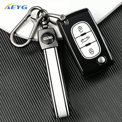 TPU Car Key FOB Case Cover For Peugeot 207 307 308 407 408 3008 5008 Citro En C2 C3 C4 C5 C6 C8