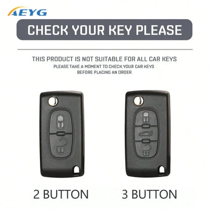 TPU Car Key FOB Case Cover For Peugeot 207 307 308 407 408 3008 5008 Citro En C2 C3 C4 C5 C6 C8