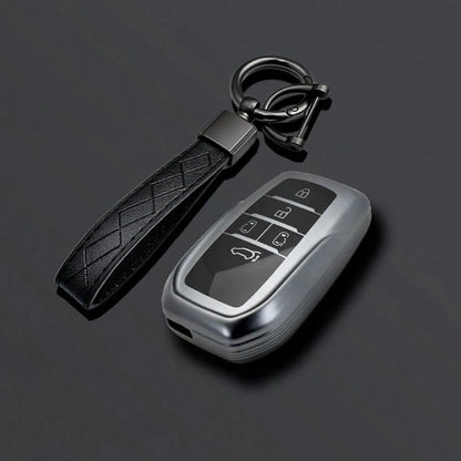 TPU Car Key Protective Cover Remote Shell Keychain Pendant Compatible With Toyota Alphard PREVIA Voxy Noah Esquire Vellfire Harrier Series Accessories