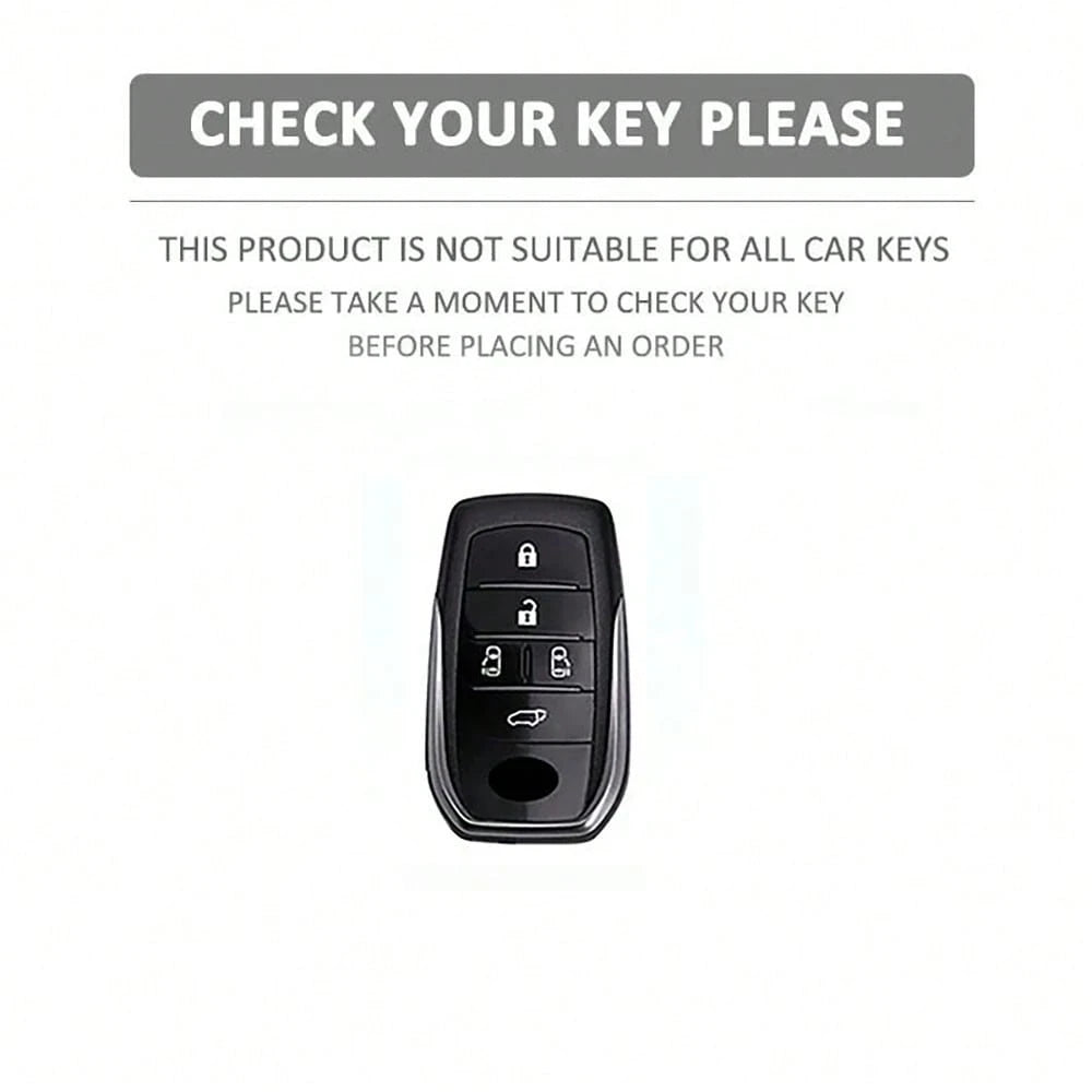 TPU Car Key Protective Cover Remote Shell Keychain Pendant Compatible With Toyota Alphard PREVIA Voxy Noah Esquire Vellfire Harrier Series Accessories