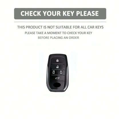 TPU Car Key Protective Cover Remote Shell Keychain Pendant Compatible With Toyota Alphard PREVIA Voxy Noah Esquire Vellfire Harrier Series Accessories