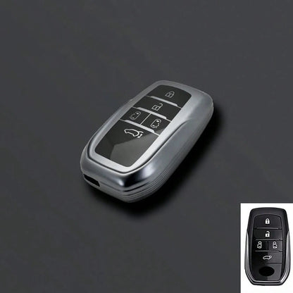 TPU Car Key Protective Cover Remote Shell Keychain Pendant Compatible With Toyota Alphard PREVIA Voxy Noah Esquire Vellfire Harrier Series Accessories